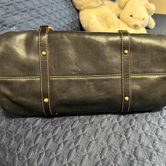 Dooney &  Bourke Florentine Leather Dark Navy Satchel - Picture 13 of 16